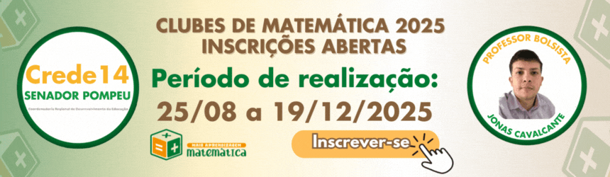 Inscrições abertas — clique e participe